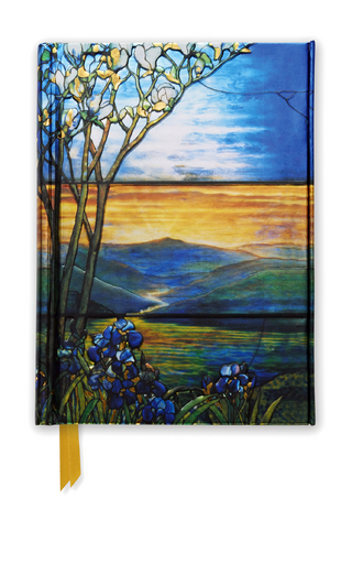 Tiffany Leaded Landscape with Magnolia Tree (Foiled Pocket Journal)