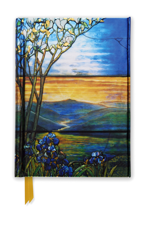 Tiffany Leaded Landscape with Magnolia Tree (Foiled Pocket Journal) - 