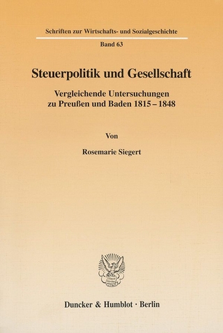 Steuerpolitik und Gesellschaft.