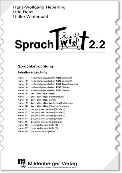 Sprachtwist. Lesen - Spannen - Kontrollieren / 2. Schuljahr: Arbeitskarten mit Selbstkontrolle f&uuml;r Deutsch: 3 Arbeitskartenprogramme mit je 18 Karten - Wolfgang Heberling, Udo Roos, Ulrike Wintersohl