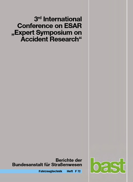 3. International Conference on ESAR "Expert Symposium on Accident Research"
