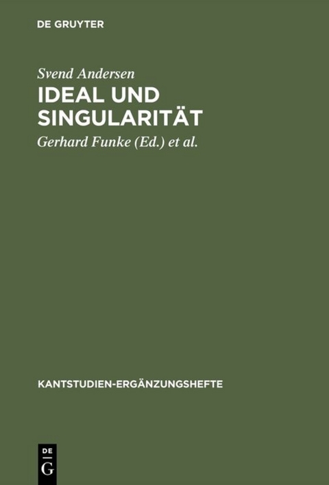 Ideal und Singularit&auml;t - Svend Andersen