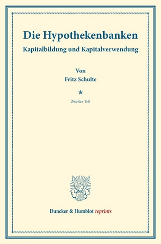 Die Hypothekenbanken.