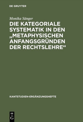 Die kategoriale Systematik in den 