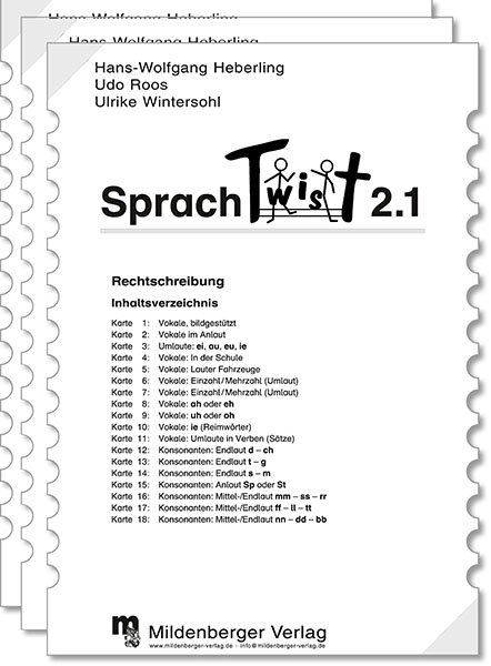 Sprachtwist. Lesen - Spannen - Kontrollieren / 2. Schuljahr: Arbeitskarten mit Selbstkontrolle f&uuml;r Deutsch: 3 Arbeitskartenprogramme mit je 18 Karten - Wolfgang Heberling, Udo Roos, Ulrike Wintersohl