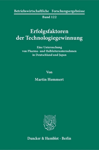 Erfolgsfaktoren der Technologiegewinnung.