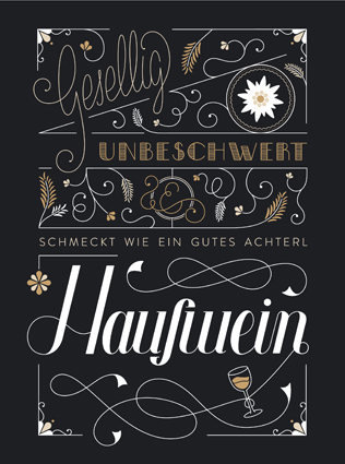 Österreichisches Grafikdesign hat ein bisschen was von einem Wirtshaus