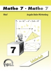 Sch&uuml;lerheft Mathe 7 Baden-W&uuml;rttemberg - Christoph Watzl