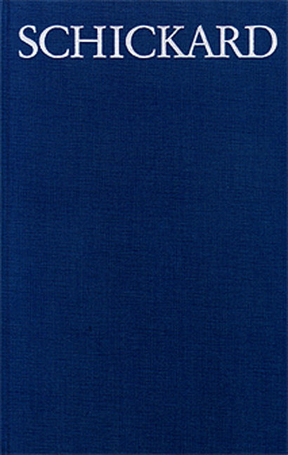 Wilhelm Schickard: Briefwechsel - Wilhelm Schickard