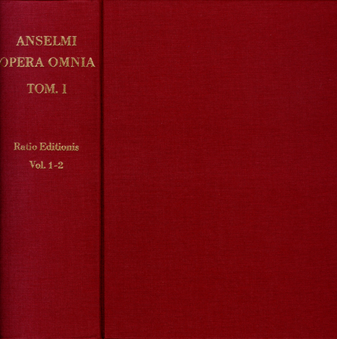 Anselm von Canterbury: Opera omnia -  Anselm von Canterbury