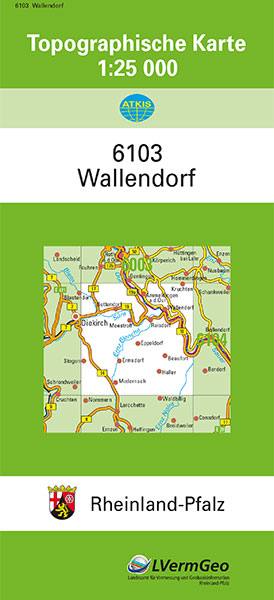 TK25 6103 Wallendorf -  Landesamt f&uuml;r Vermessung und Geobasisinformation Rheinland-Pfalz