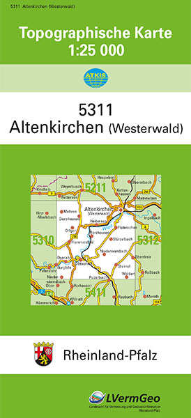 TK25 5311 Altenkirchen (Ww.) -  Landesamt f&uuml;r Vermessung und Geobasisinformation Rheinland-Pfalz