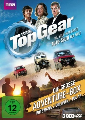 Top Gear - Die gro&szlig;e Adventure-Box, 3 DVDs