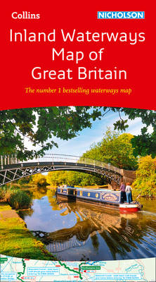 Collins Nicholson Inland Waterways Map of Great Britain