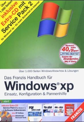 Das Franzis Handbuch für Windows XP, m. CD-ROM - Udo Schmidt