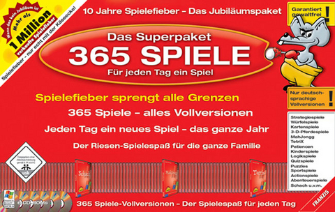 Das Superpaket 365 Spiele, 6 CD-ROMs - 