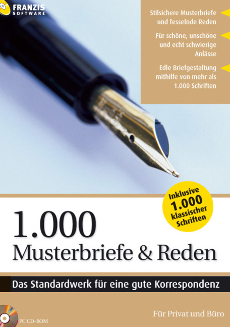 1.000 Musterbriefe & Reden, 1 CD-ROM