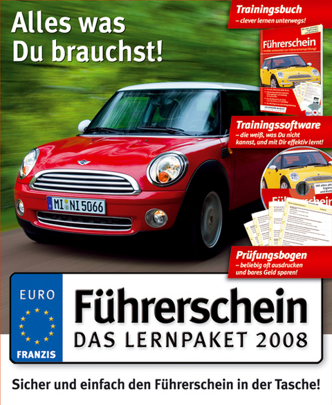 Euro-F&uuml;hrerschein, Das Lernpaket 2008, CD-ROM m. Trainingsbuch u. Pr&uuml;fungsbogen