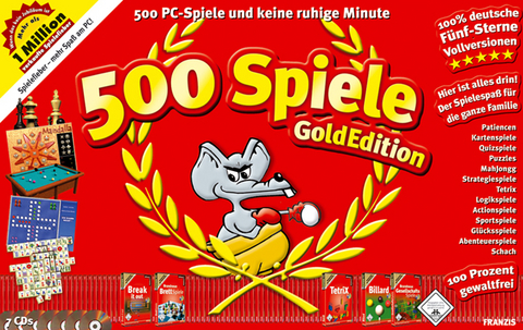 500 Spiele, Gold-Edition, 7 CD-ROMs - 