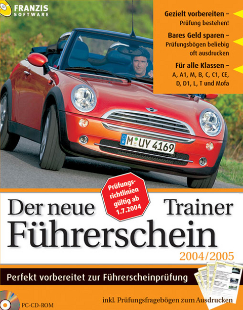 Der neue Trainer F&uuml;hrerschein 2004/2005, 1 CD-ROM in Karton-Box
