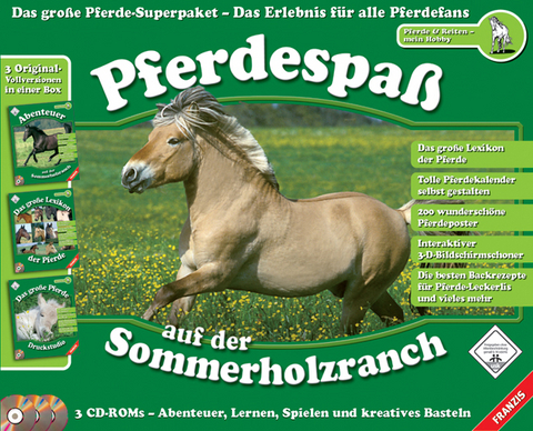 Pferdespa&szlig; auf der Sommerholzranch, 3 CD-ROMs