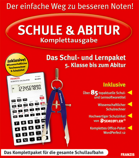 Schule & Abitur, Komplettausgabe, 18 CD-ROMs u. 2 DVD-ROMs