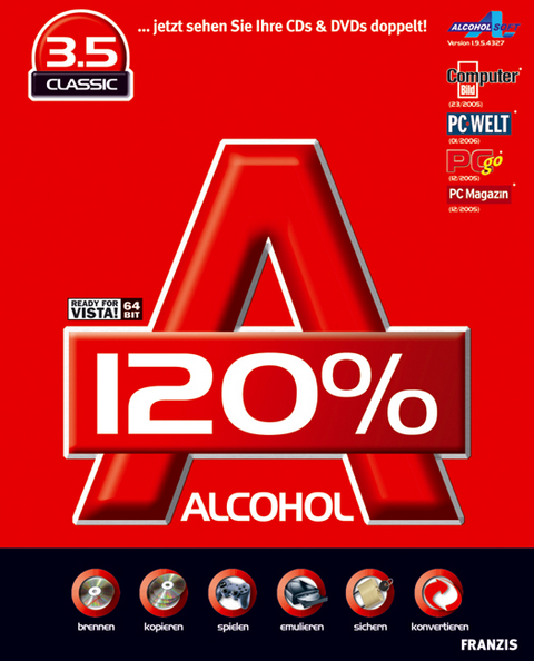 Alcohol 120% 3.0, CD-ROM