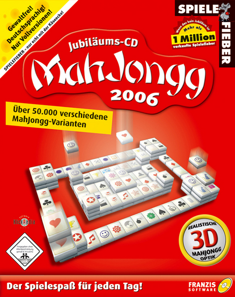 Jubil&auml;ums-CD MahJongg 2006, 1 CD-ROM