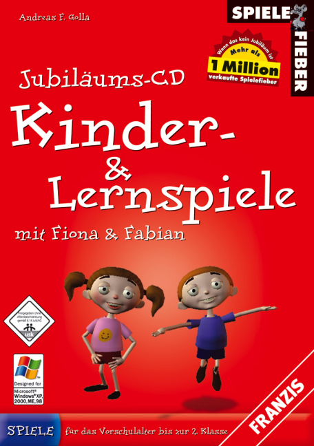 Jubil&auml;ums-CD Kinder- & Lernspiele mit Fiona & Fabian, 1 CD-ROM in Kst.-Box - 