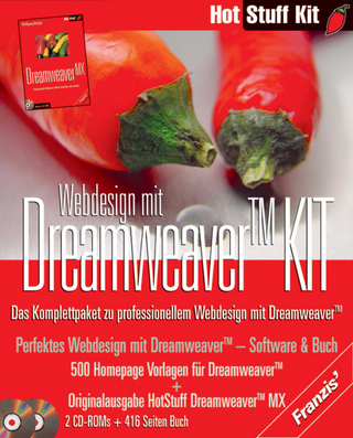 Webdesign mit Dreamweaver KIT, 2 CD-ROMs u. Buch