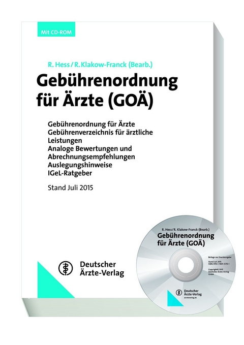 Geb&uuml;hrenordnung f&uuml;r &Auml;rzte (GO&Auml;)