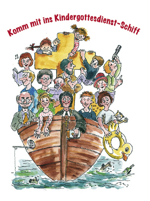 Postkarte Motiv "Kindergottesdienstschiff"