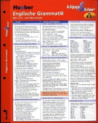 Englische Grammatik klipp & klar