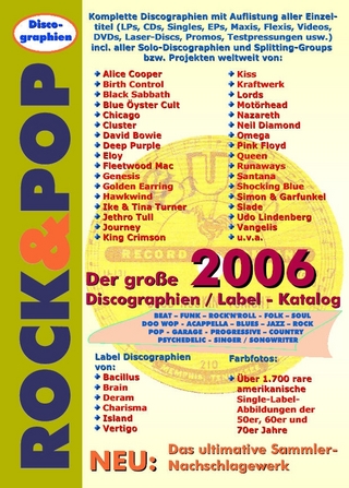Der grosse ROCK & POP Discographien und Label Katalog 2006