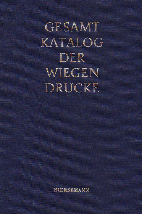 Gesamtkatalog der Wiegendrucke - 