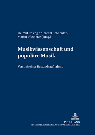 Musikwissenschaft und populäre Musik