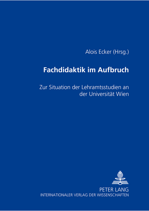 Fachdidaktik im Aufbruch - 