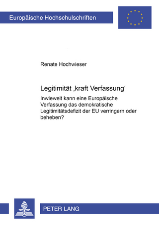 Legitimität «kraft Verfassung»