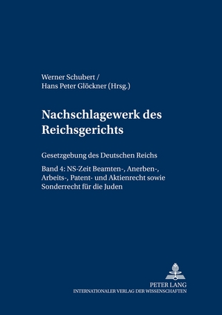 Nachschlagewerk des Reichsgerichts – Gesetzgebung des Deutschen Reichs