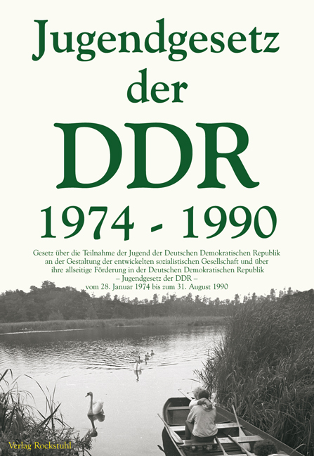 Das Jugendgesetz der DDR 1974-1990 - 