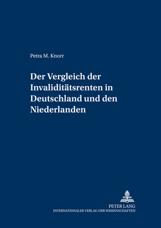 Der Vergleich der Invaliditaetsrenten in Deutschland und den Niederlanden