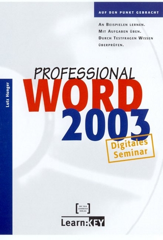 Word 2003 Professional - Lernprogramm/Digitales Seminar