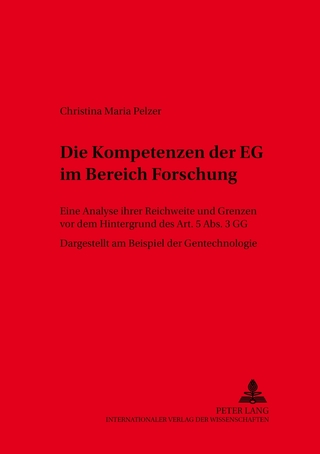Die Kompetenzen der EG im Bereich Forschung