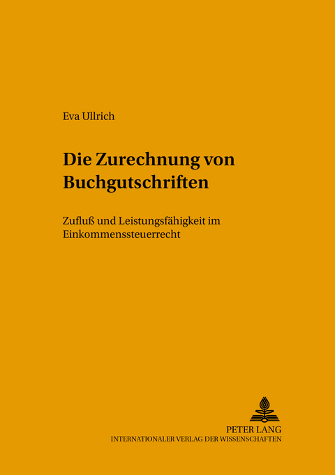 Die Zurechnung von Buchgutschriften - Eva Ullrich