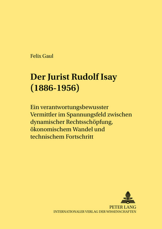 Der Jurist Rudolf Isay (1886-1956)