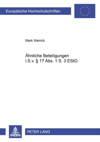 Ähnliche Beteiligungen i.S.v. § 17 Abs. 1 S. 3 EStG