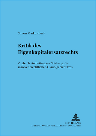 Kritik des Eigenkapitalersatzrechts