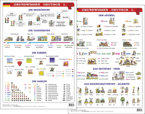 Grundwissen Deutsch - Lernkarte DIN A4 - Heinrich Stiefel