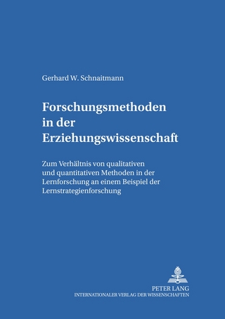 Forschungsmethoden in der Erziehungswissenschaft