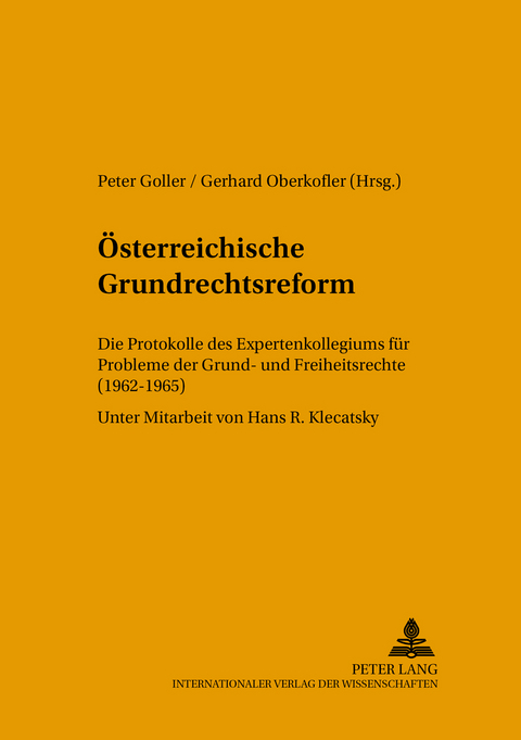 &Ouml;sterreichische Grundrechtsreform - 